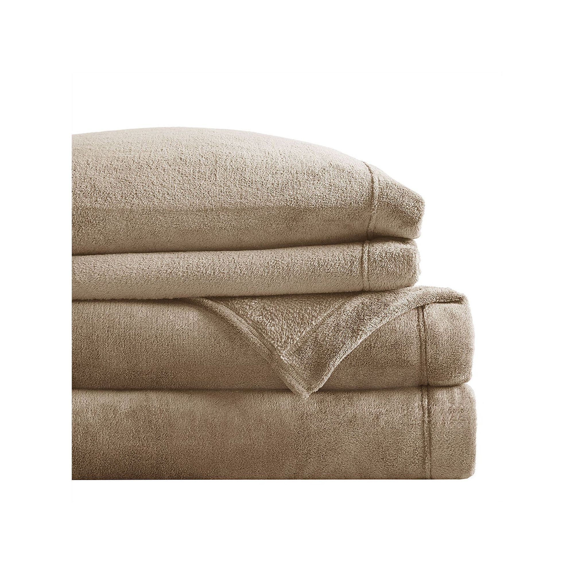 Sleep Philosophy Microplush Ultra Soft Sheet Set, Brown