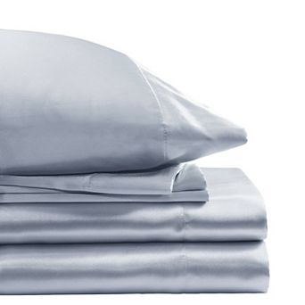 Madison Park Essentials Satin Luxury Solid Sheet Set and Pillowcases