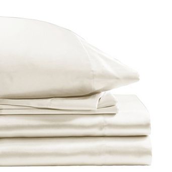 Madison Park Essentials Satin Luxury Solid Sheet Set and Pillowcases