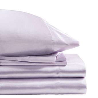 Madison Park Essentials Satin Luxury Solid Sheet Set and Pillowcases