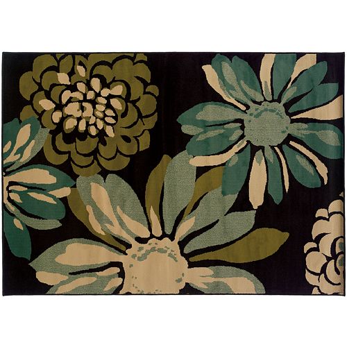 StyleHaven Elliott Teal Floral Rug