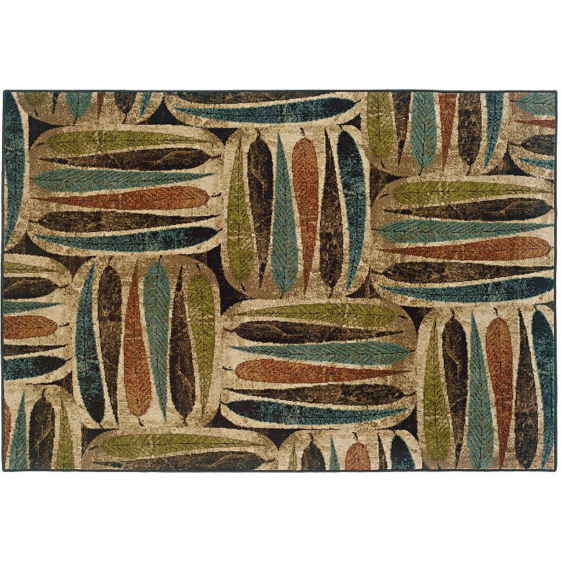 StyleHaven Elliott Botanical Rug, Beig/Green, 5X7.5 Ft