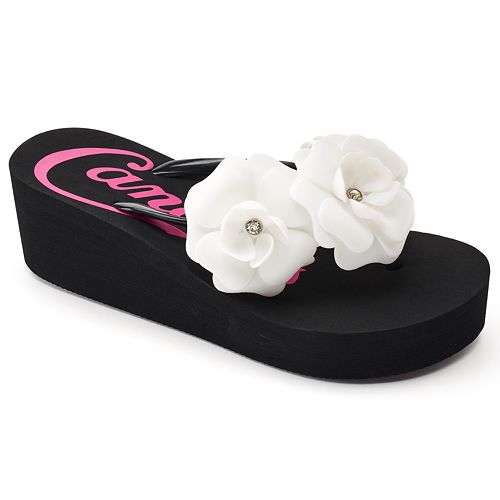 Candie's® Women's Jelly Flower Wedge Sandals