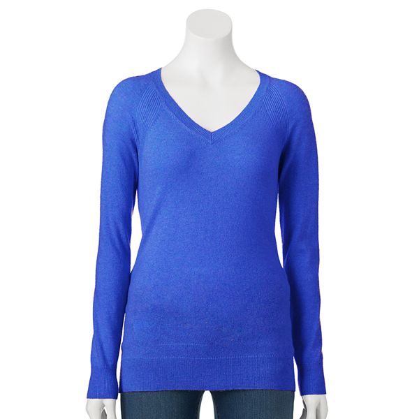 Womens Apt 9® Cashmere Blend V Neck Sweater