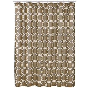 Spencer Linked Tile Fabric Shower Curtain