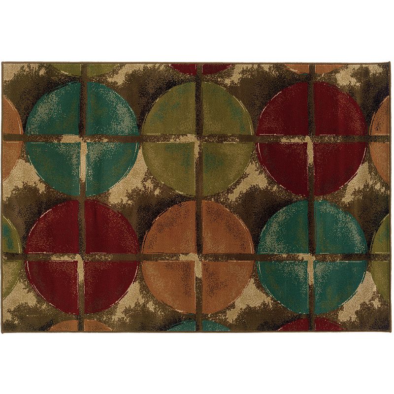 StyleHaven Elliott Brown Geometric Rug, 6.5X9.5 Ft