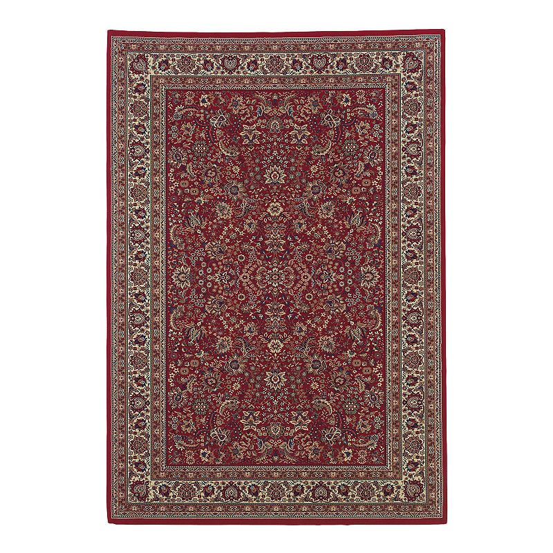StyleHaven Alana Traditional Rug, Red, 8Ft Sq