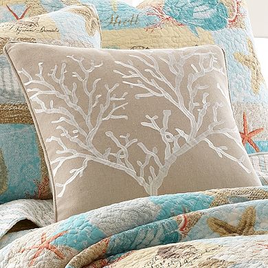 Bahamas Coral Throw Pillow