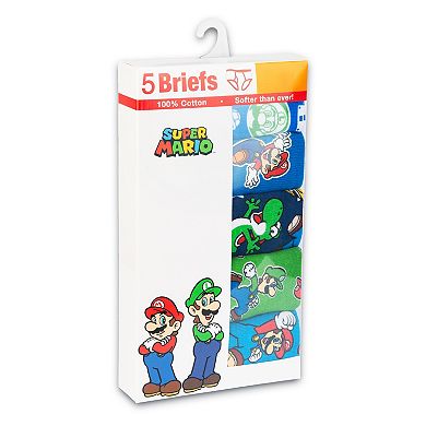Boys 4-8 Super Mario Bros. 5-Pack Briefs