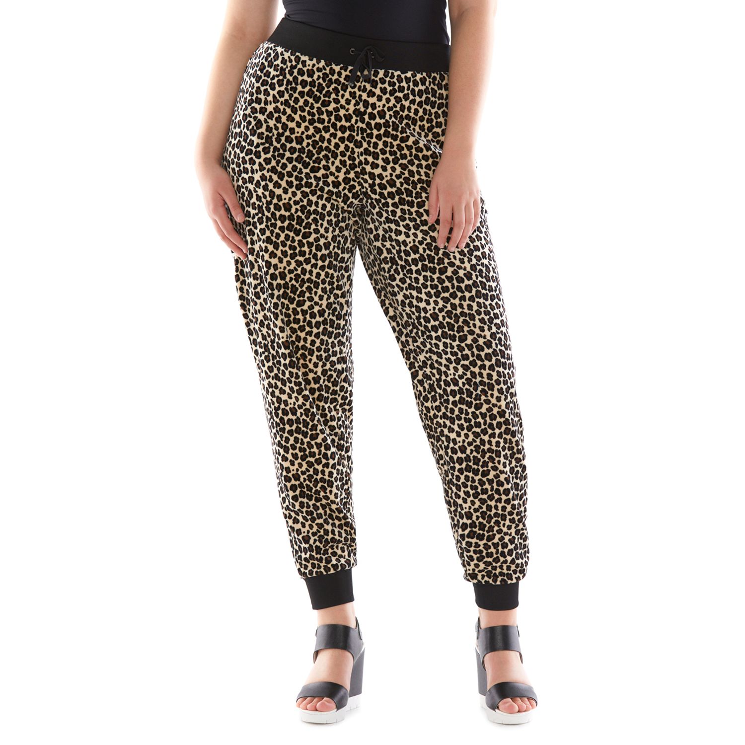 animal print jogger