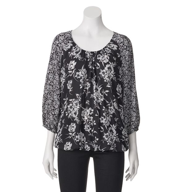 Banded bottom hot sale tops kohls