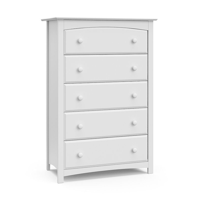 Storkcraft Kenton 5-Drawer Dresser, White