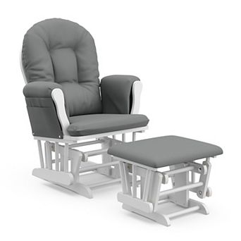Storkcraft Hoop Custom Glider Chair & Ottoman Set