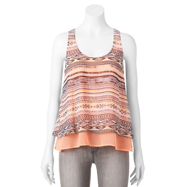 About A Girl Tiered High-Low Tank - Juniors