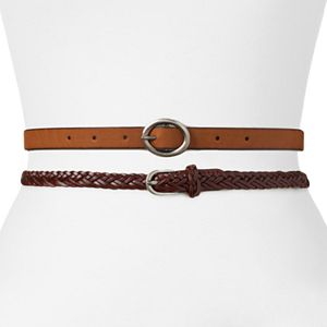 SONOMA Goods for Life™ Reversible & Braided Belt Set