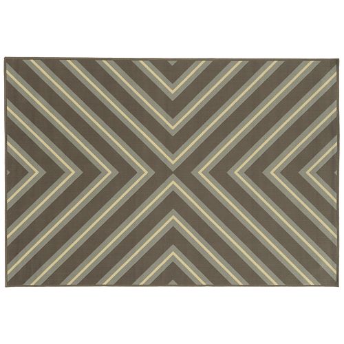 StyleHaven River Geometric Diamond Indoor Outdoor Rug