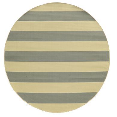 StyleHaven River Geometric Striped Indoor Outdoor Rug