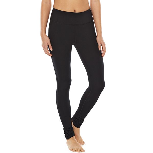Gaiam Women's Om High Rise Waist Yoga Pants Black 29'' - Performance  Spandex Compression Leggings 