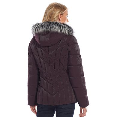 Women's zeroxposur shimmer store heavyweight quilted puffer jacket