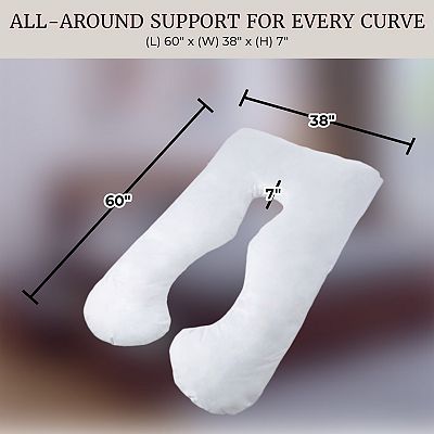 Lavish Home U-Shaped Pregnancy Pillow