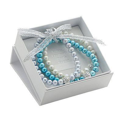 Tan Dyed Freshwater Cultured Freshwater Pearl Stretch Bracelet