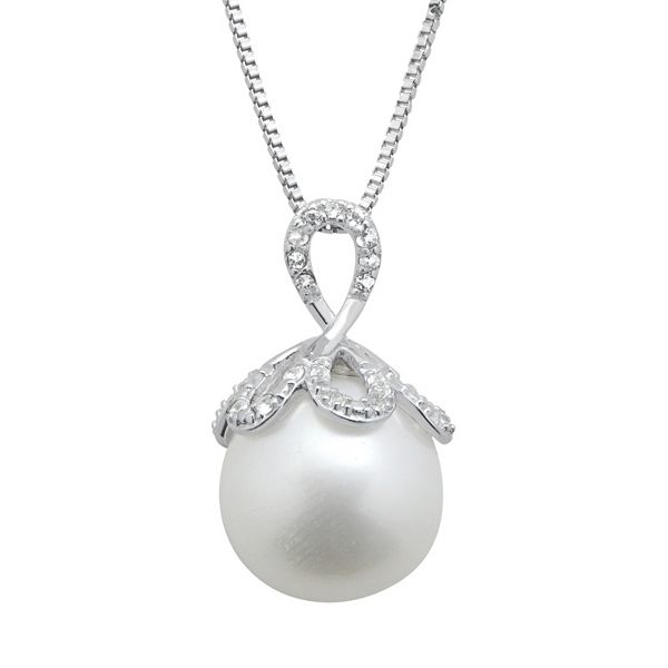 PearLustre by Imperial Freshwater Cultured Pearl & White Topaz Sterling ...
