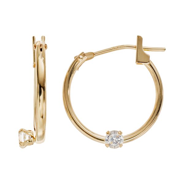 14k gold clearance hoop earrings kohls