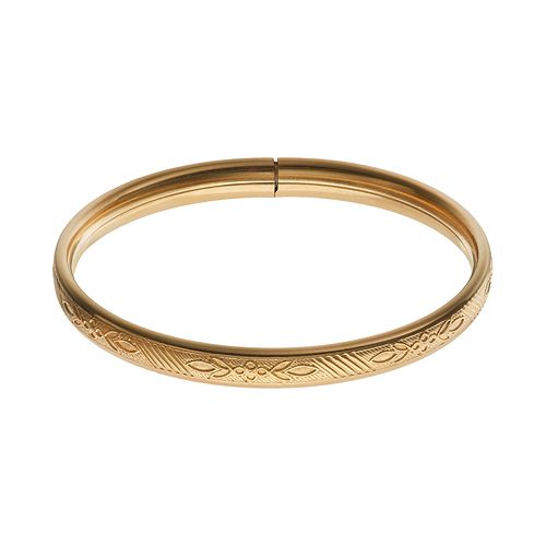 Charming Girl 14k GoldFilled Flower Bangle Bracelet Kids