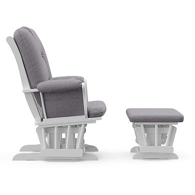 Storkcraft Tuscany Custom Glider Chair and Ottoman Set