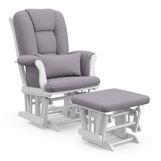 Storkcraft Tuscany Custom Glider Chair and Ottoman Set