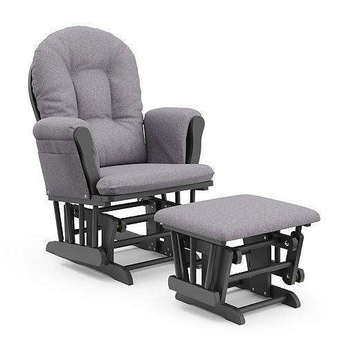 Storkcraft Hoop Custom Glider Chair & Ottoman Set