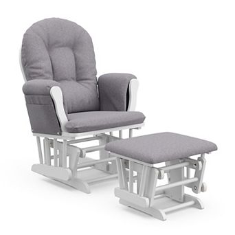 Storkcraft Hoop Custom Glider Chair & Ottoman Set