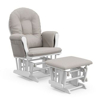 Storkcraft Hoop Custom Glider Chair & Ottoman Set