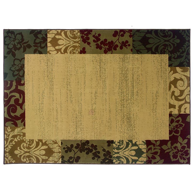 StyleHaven Amelia Scroll Rug, Beig/Green, 8X10 Ft