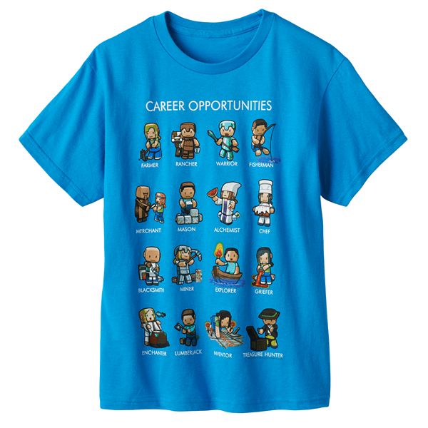 Boys 8 20 Minecraft Career Opportunities Tee