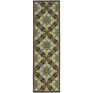 StyleHaven Cayman Damask Indoor Outdoor Rug