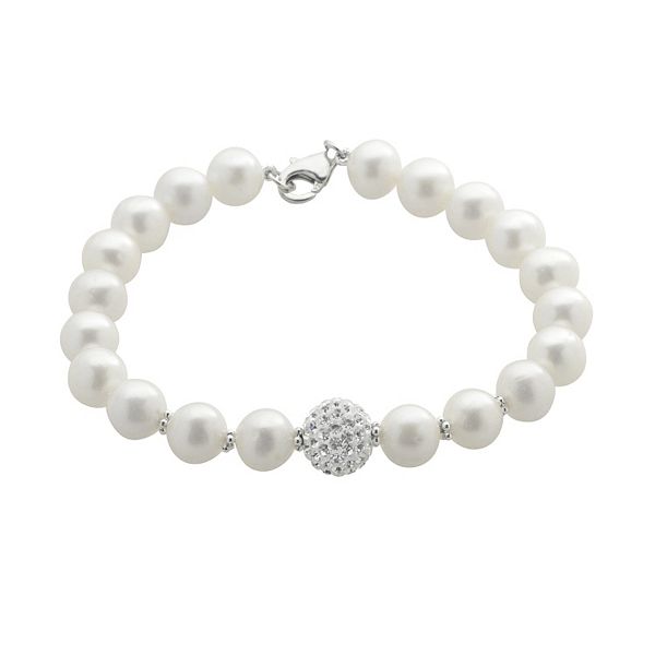 PearLustre by Imperial Freshwater Cultured Pearl & Crystal Sterling ...