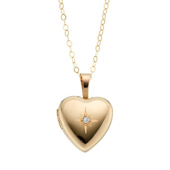 Charming Girl Kids' 14k Gold-Filled Heart Locket