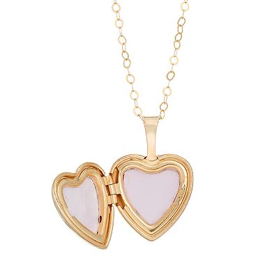 Charming Girl 14k Gold-Filled Heart Locket - Kids