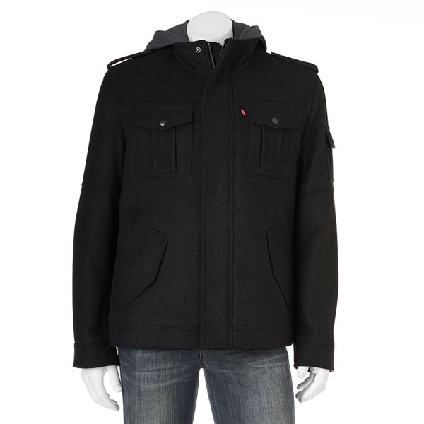 Men's Levi's® Wool-Blend 4-Pocket Hooded Jacket