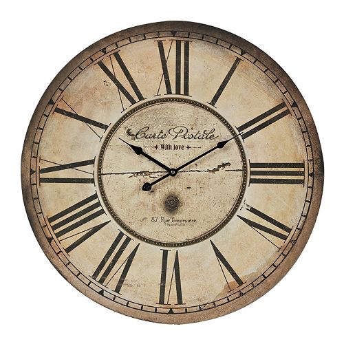 Sterling Distressed Wall Clock