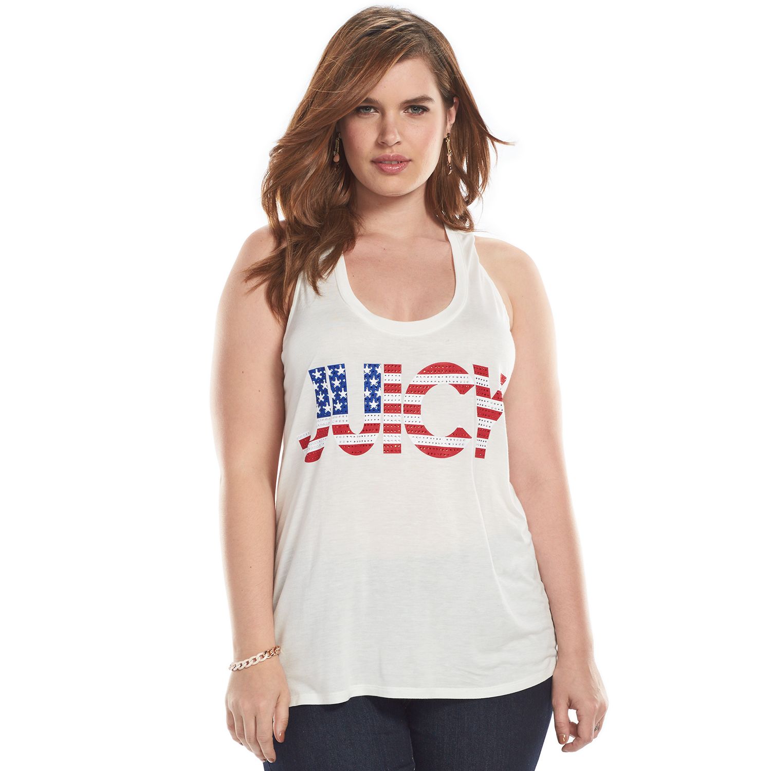 women's plus size patriotic tank tops