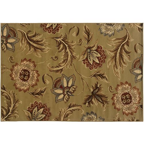 StyleHaven Dover Tan Floral Rug