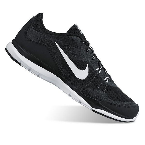 Womens black sale nike flex trainers