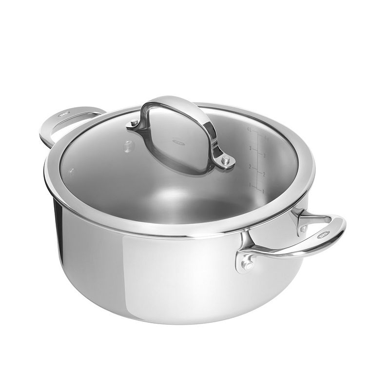 OXO Good Grips Tri-Ply Stainless Steel Pro 5 Qt. Covered Dutch Oven