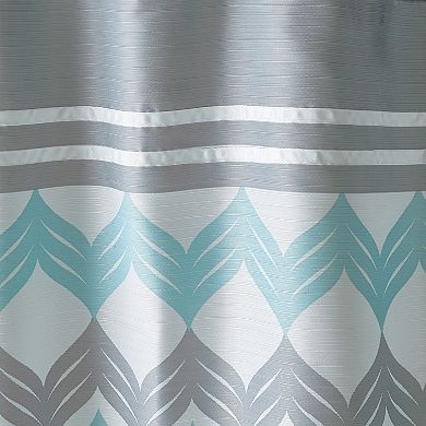 Mondrian Chevron Fabric Shower Curtain