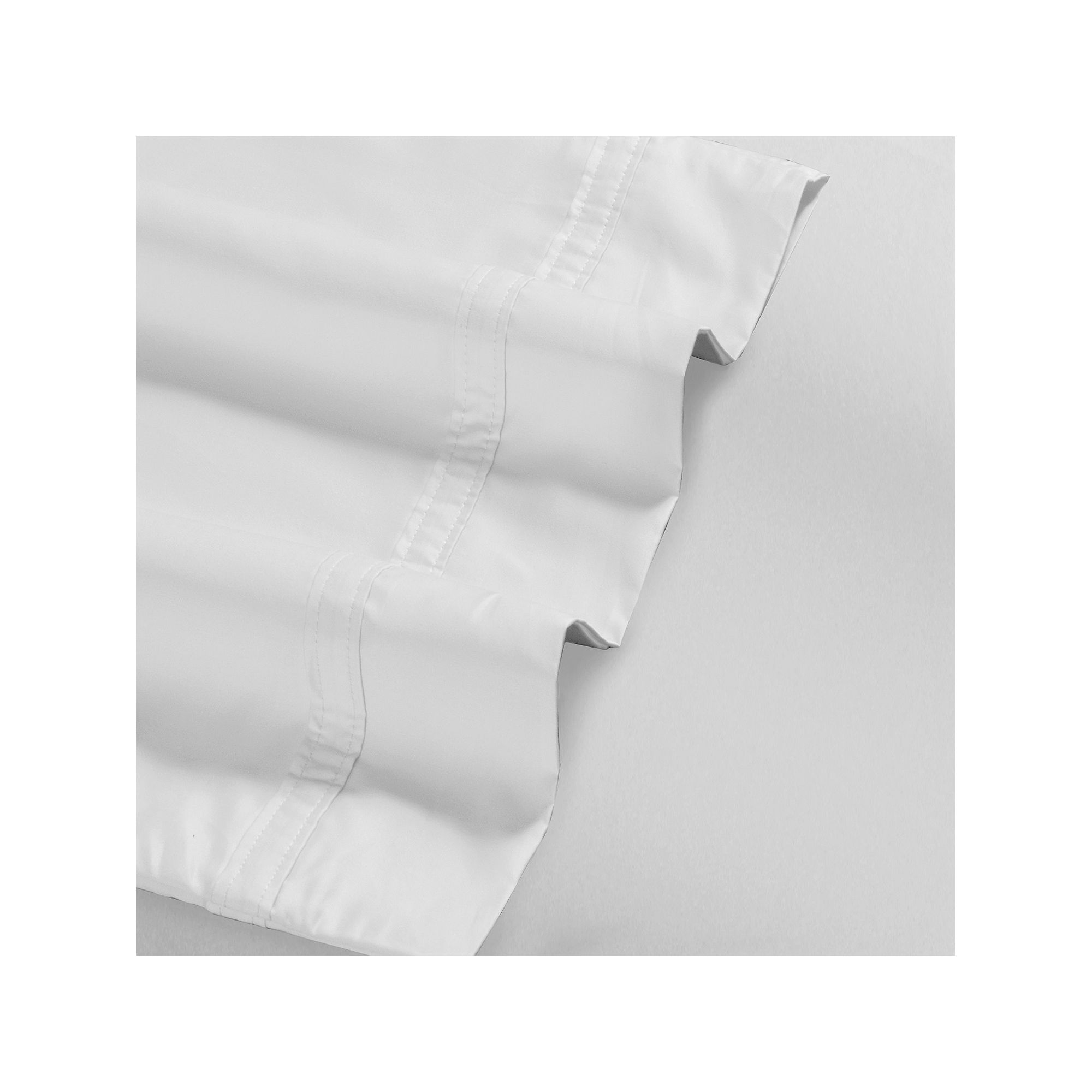 Tribeca Living 500 Thread Count Sateen Extra Deep Pocket Sheet Set, White