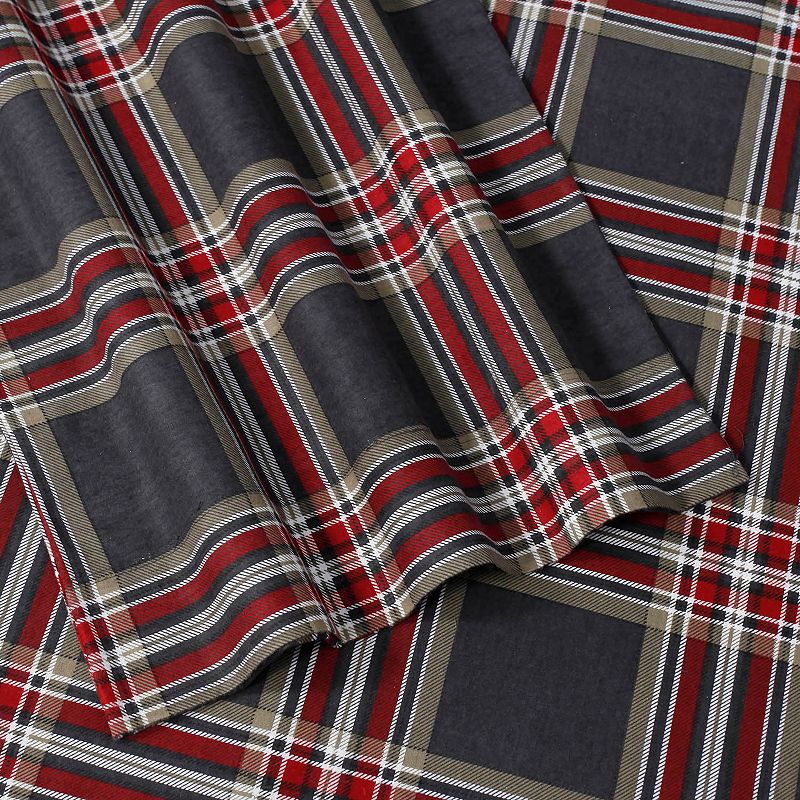 Tribeca Living Print Deep-Pocket Flannel Sheets, Multicolor, FULL SET