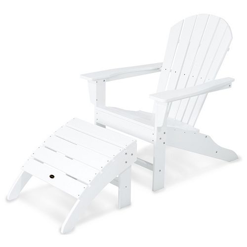 Polywood 2 Piece South Beach Adirondack Outdoor Chair