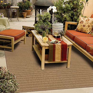 StyleHaven Kendall Striped Faux Sea Grass Indoor Outdoor Rug